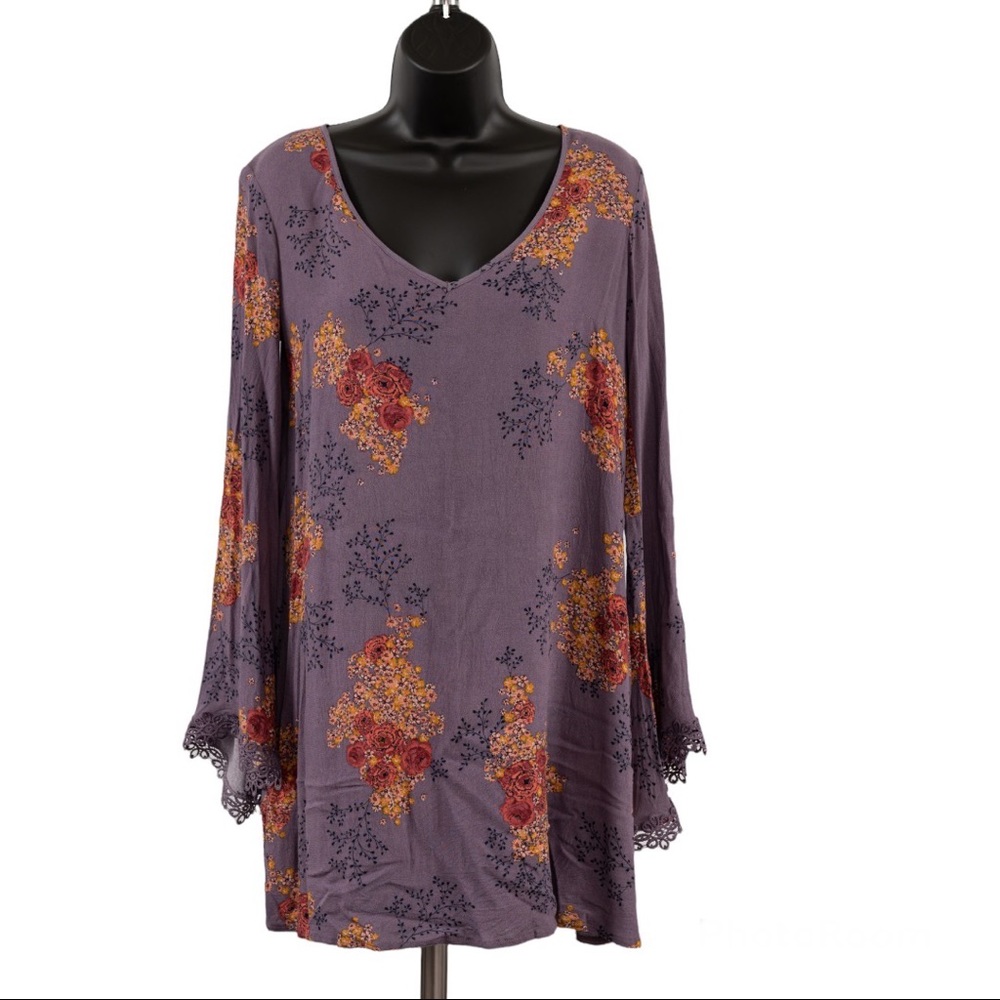 Mason & Belle floral purple dress size S